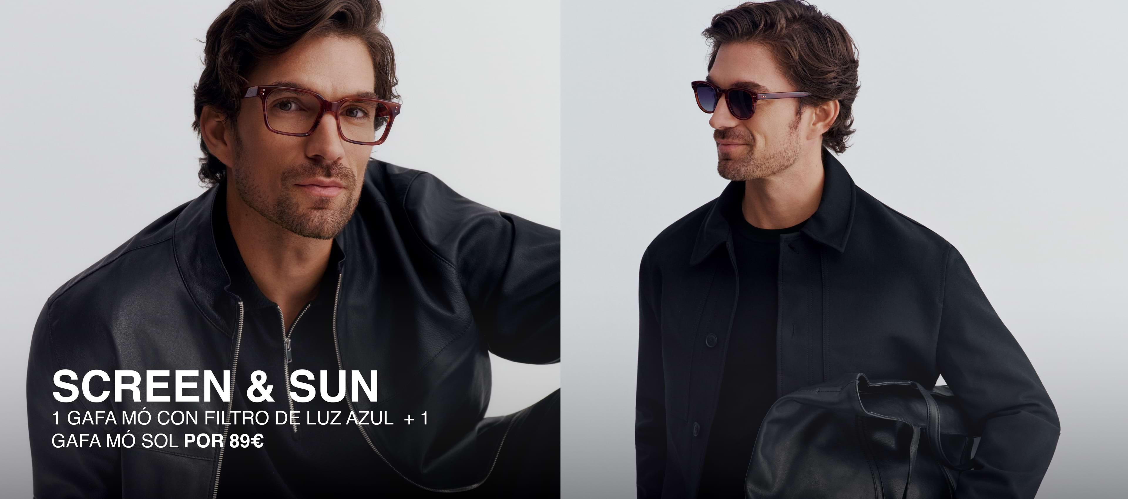 Primeiro plano dun home con lentes